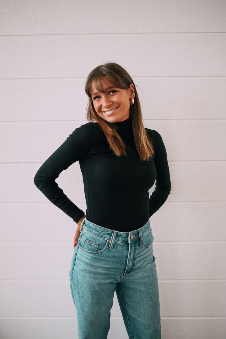 Lacy Textured Turtleneck