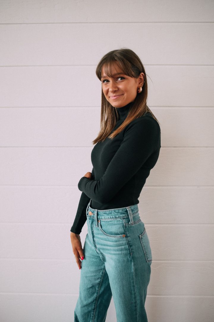 Lacy Textured Turtleneck