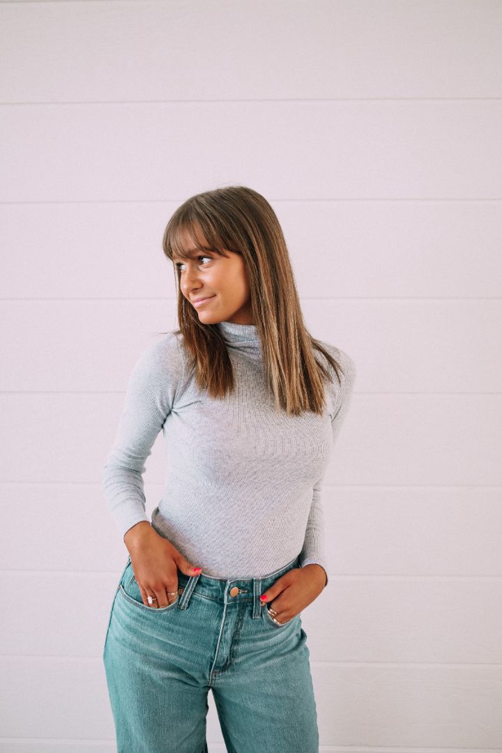 Lacy Textured Turtleneck