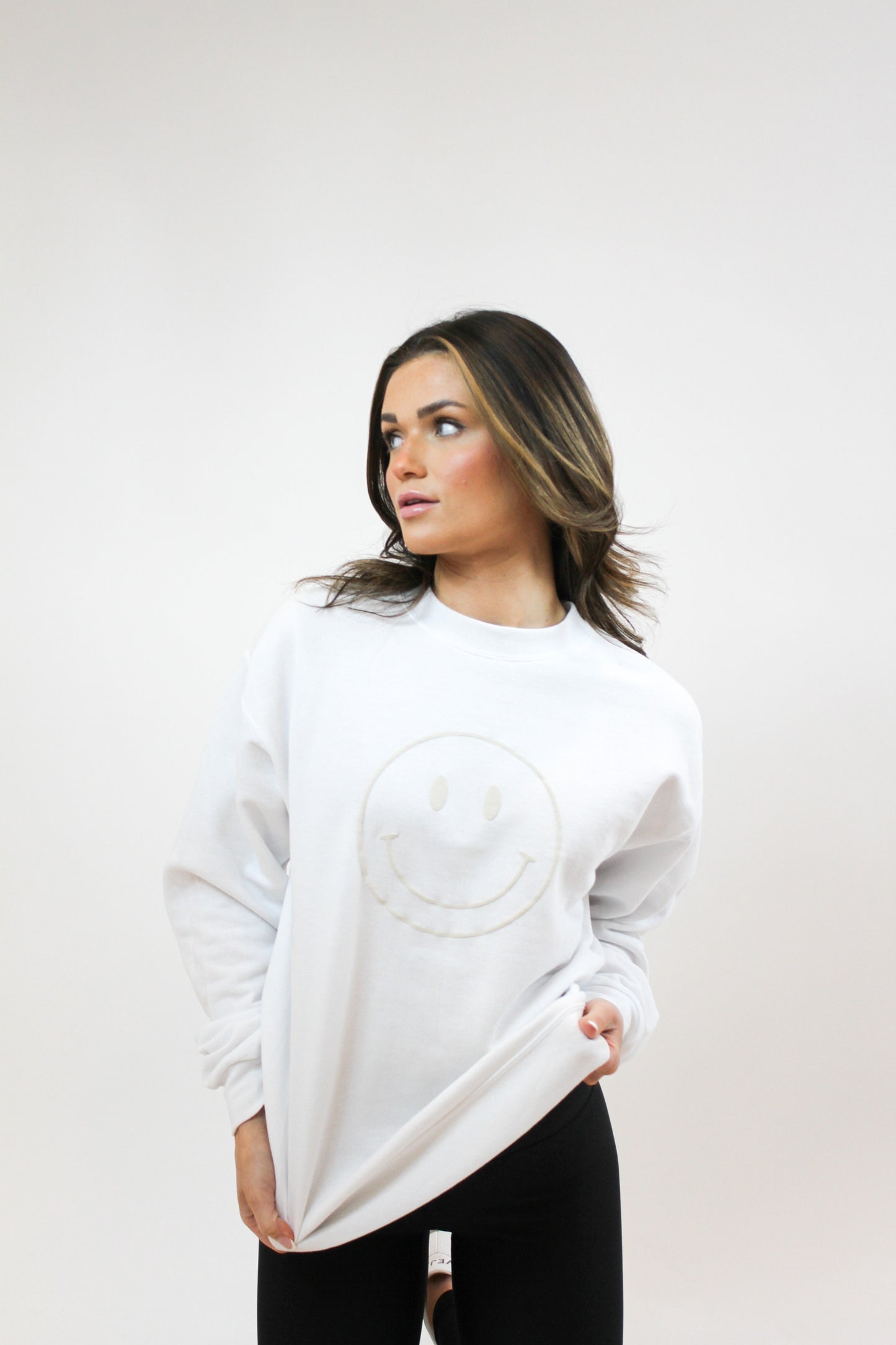 Portia Puff Print Crewneck