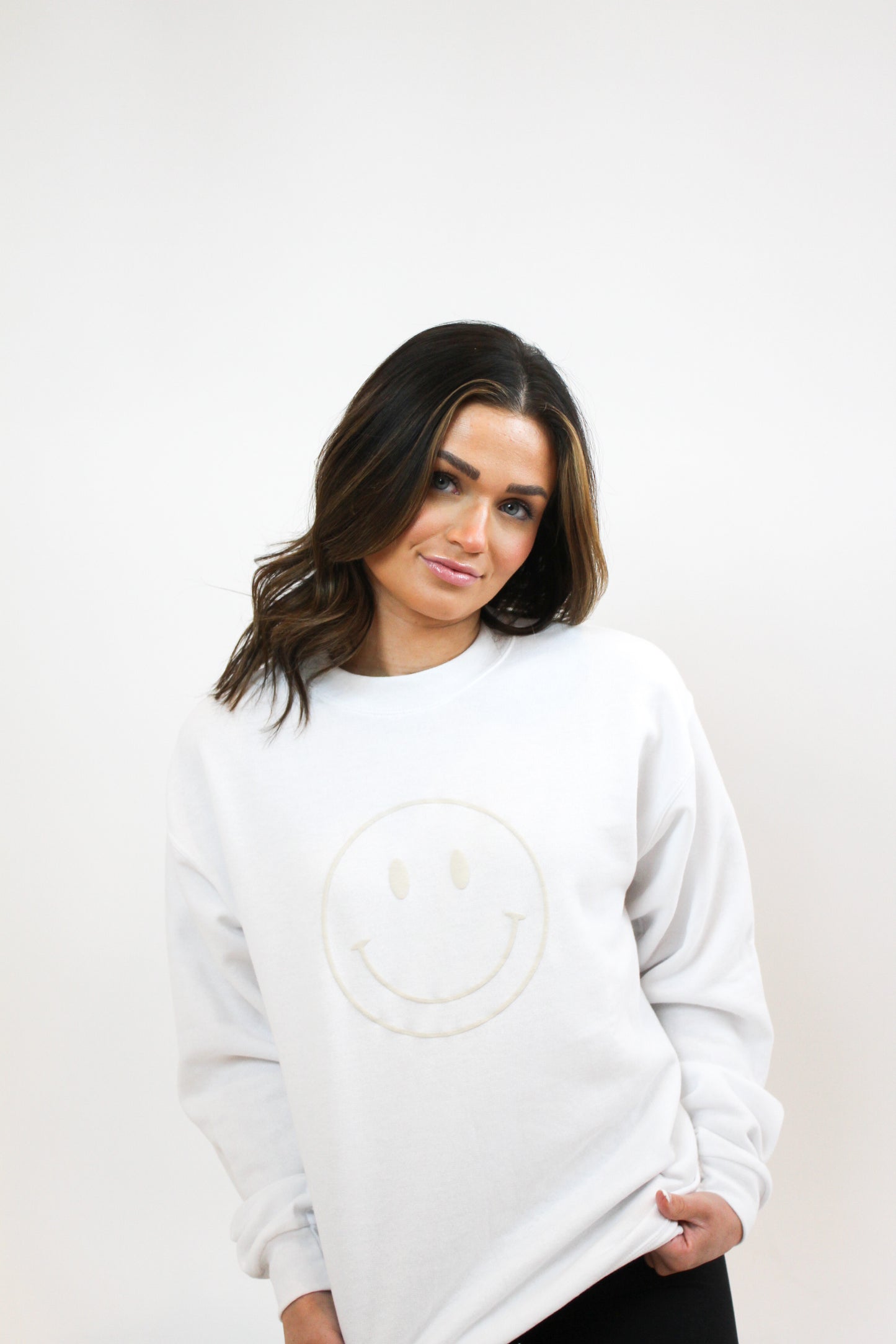 Portia Puff Print Crewneck