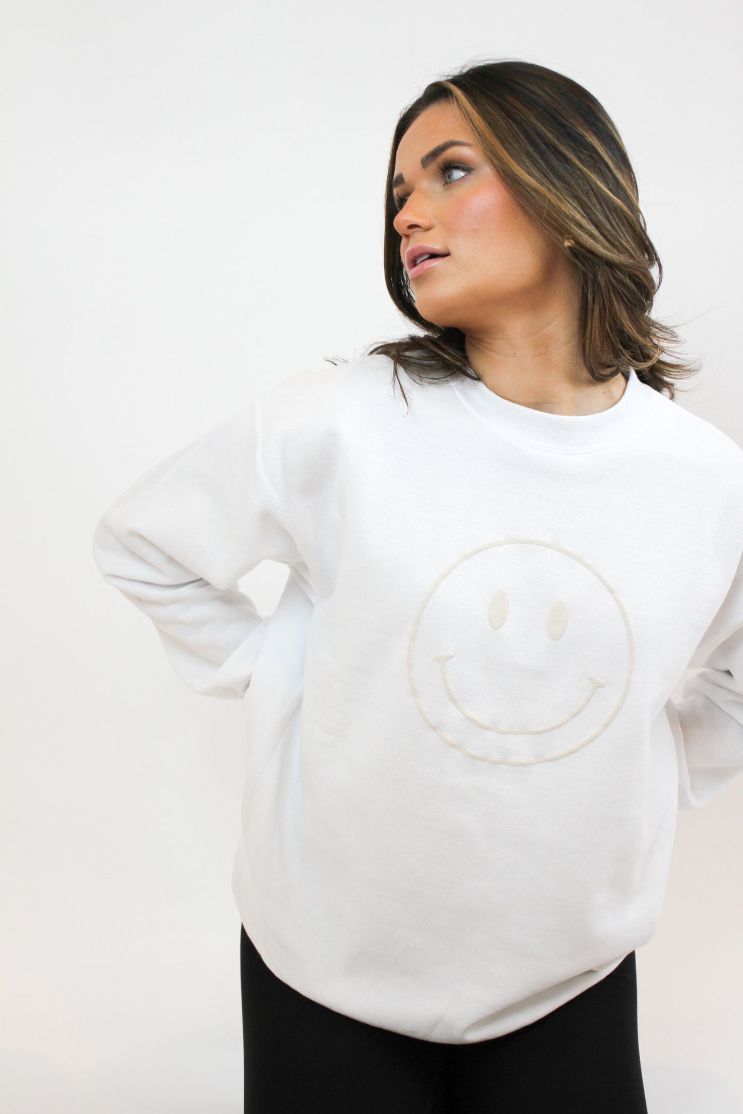 Portia Puff Print Crewneck